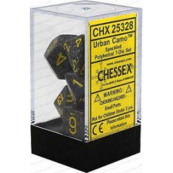 Chessex - Polyhedral 7-Die Set Speckled Dice (36) - Urban Camo