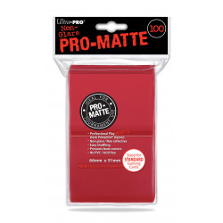 Ultra Pro - Pro-Matte Standard 100 Sleeves - Red