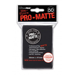 Ultra Pro - Pro-Matte Standard Deck Protectors 50ct Sleeves - Black